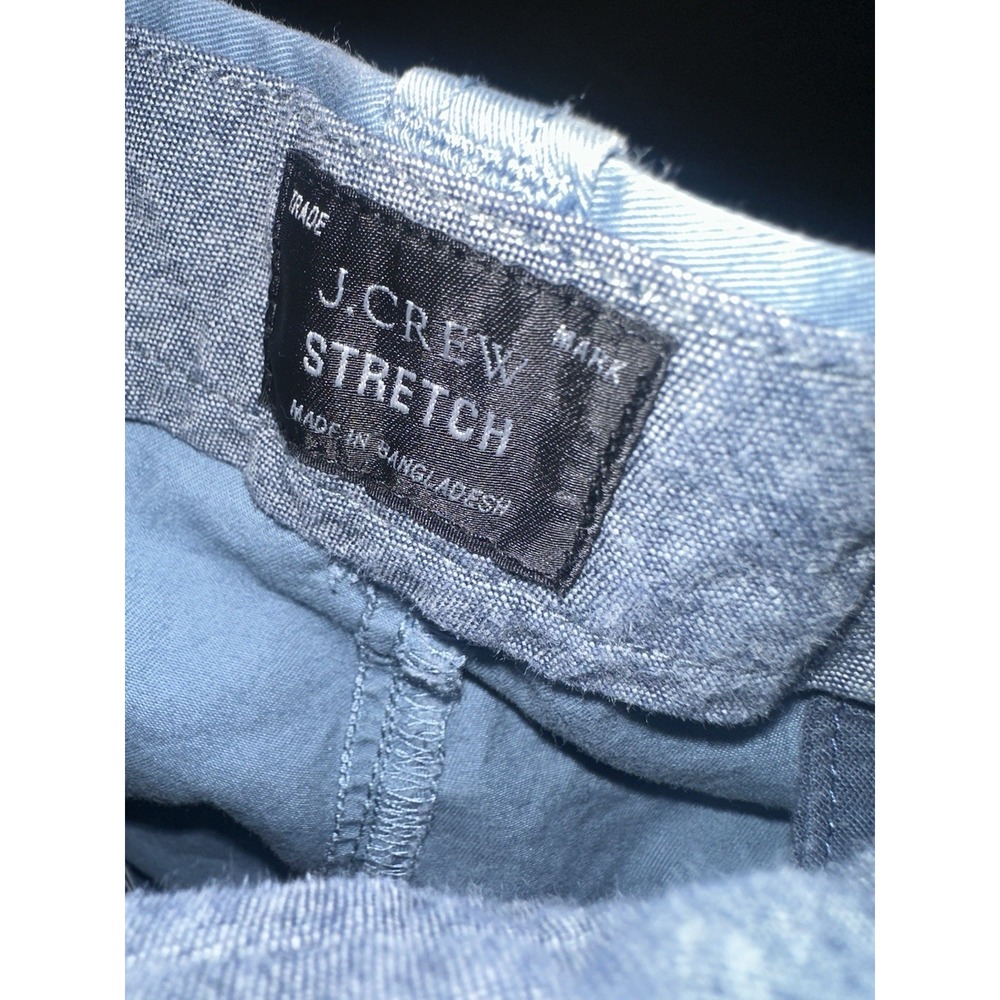 J Crew Shorts‎ Mens Chino Stretch 31 x 9 Blue Flat Front - Picture 3 of 5